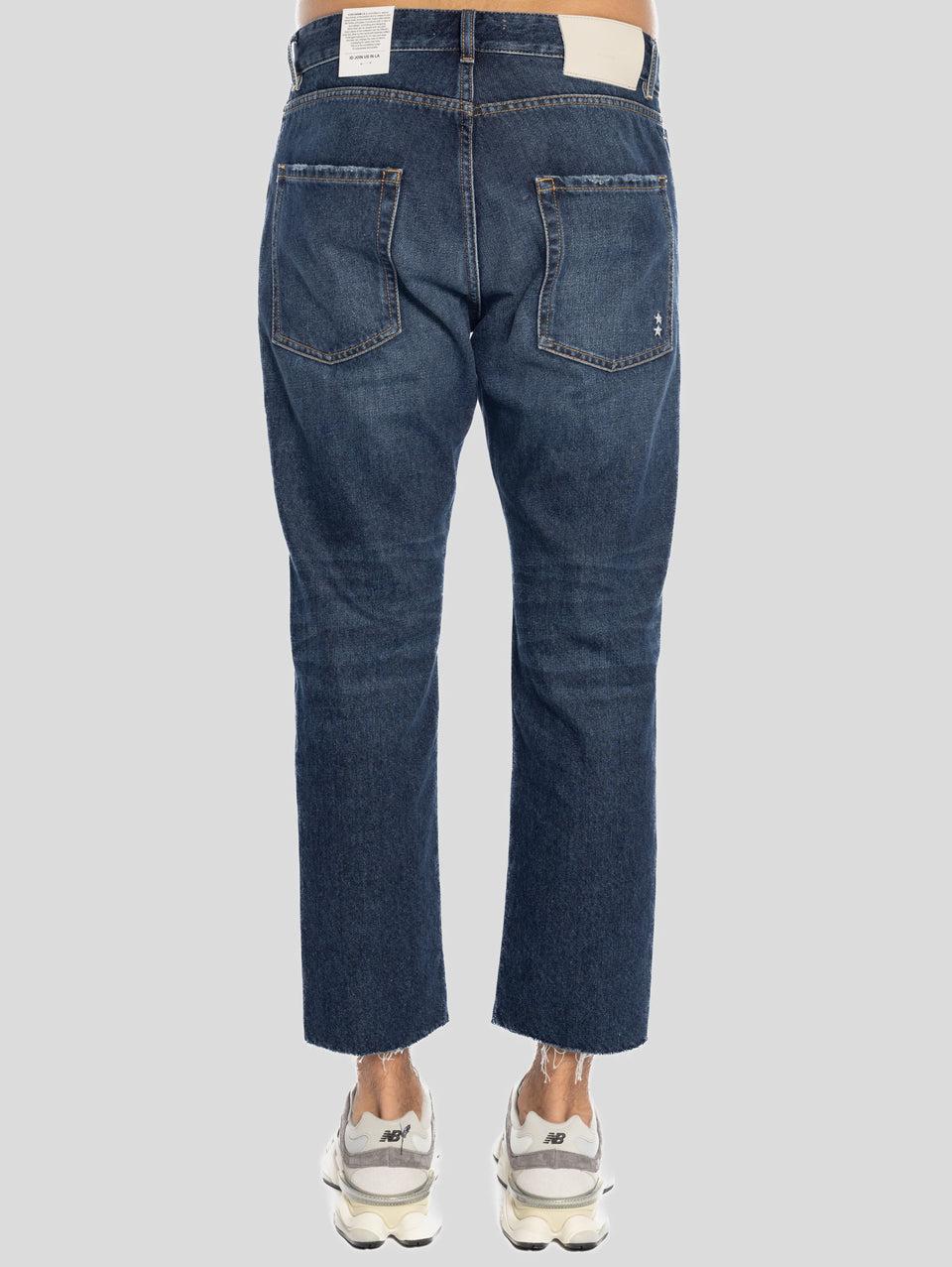 ICON DENIM Jeans Josh con Orlo Sfrangiato Blu Duty-free
