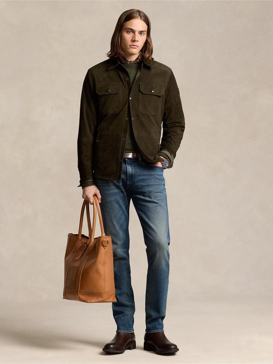 RALPH LAUREN Jeans Sullivan in Cotone Stretch Blu Vendita