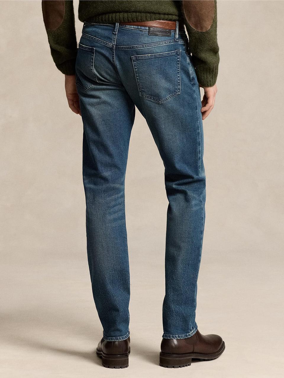 RALPH LAUREN Jeans Sullivan in Cotone Stretch Blu Vendita