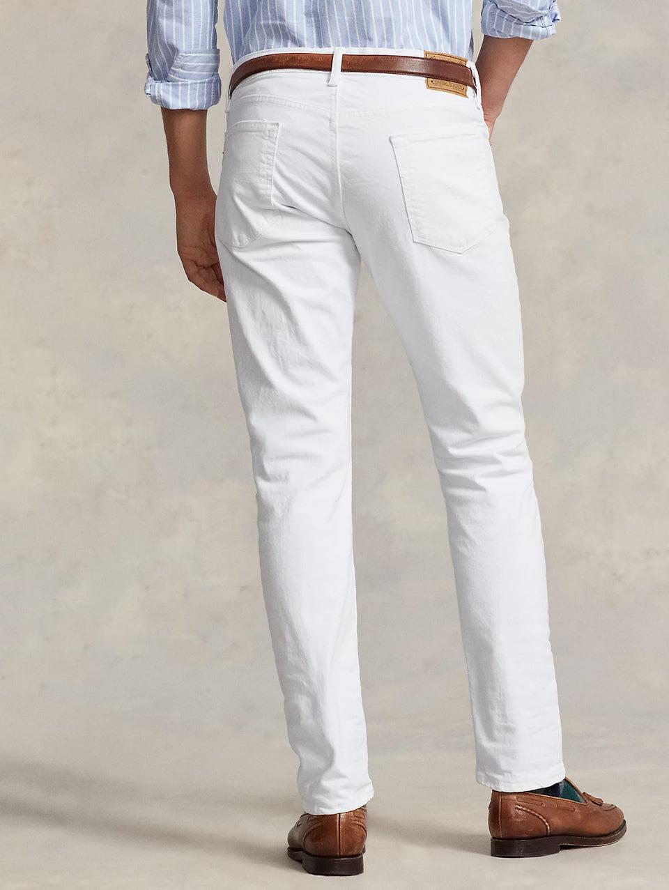 RALPH LAUREN Jeans Sullivan in Cotone Bull Slim Fit Bianco Pezzi Unici