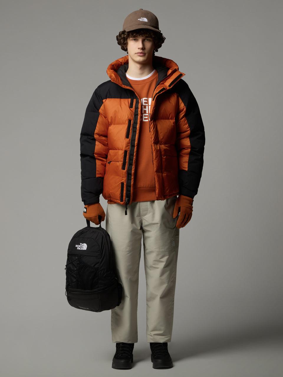 THE NORTH FACE Piumino con Cappuccio Color Block Himalayan Terra/Nero Offerta speciale