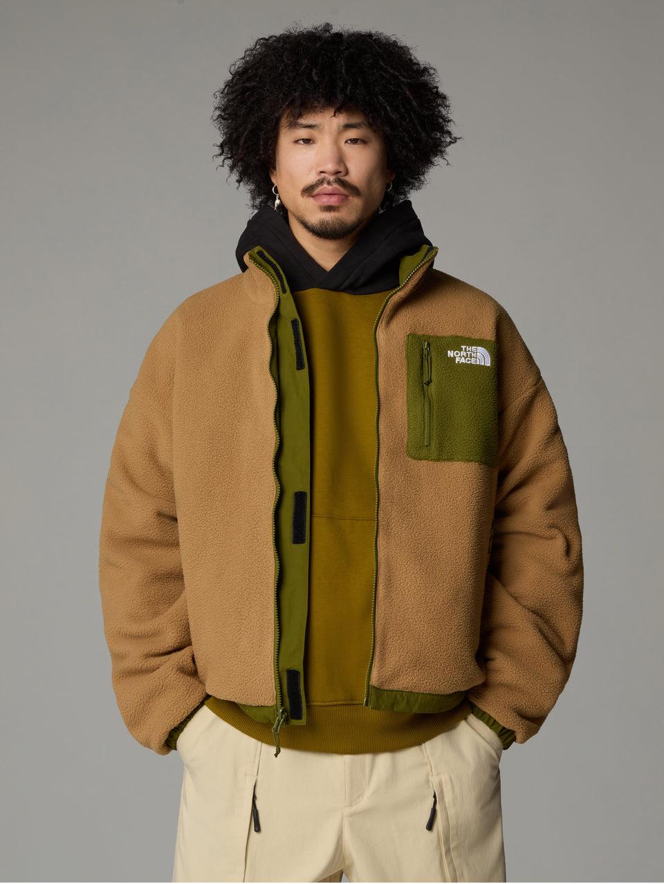 THE NORTH FACE Giacca da Uomo in Pile Reversibile Yumiori Beige/Verde Fornitura limitata
