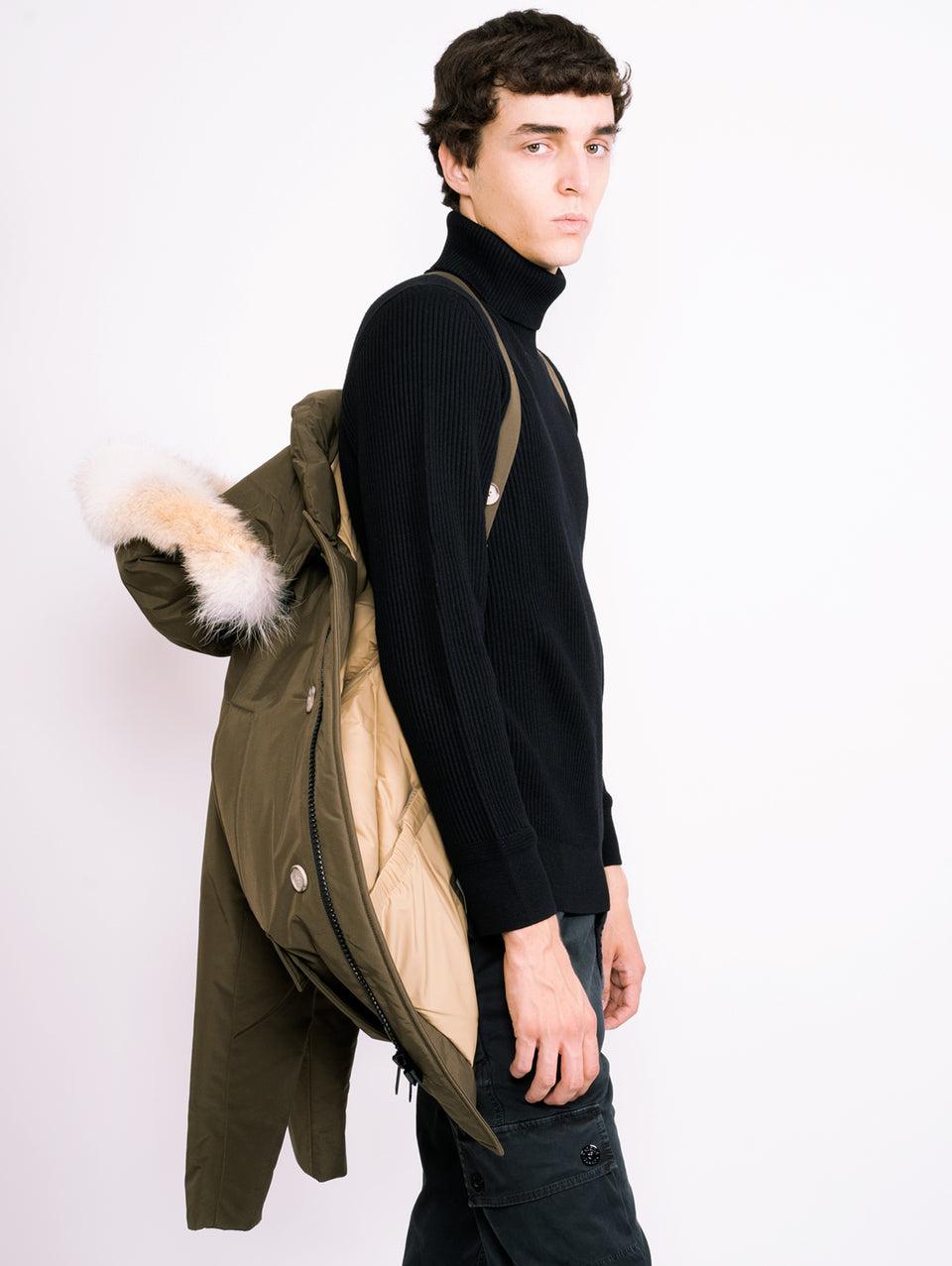 WOOLRICH Giaccone Anorak in Ramar Verde Offerta Pasqua