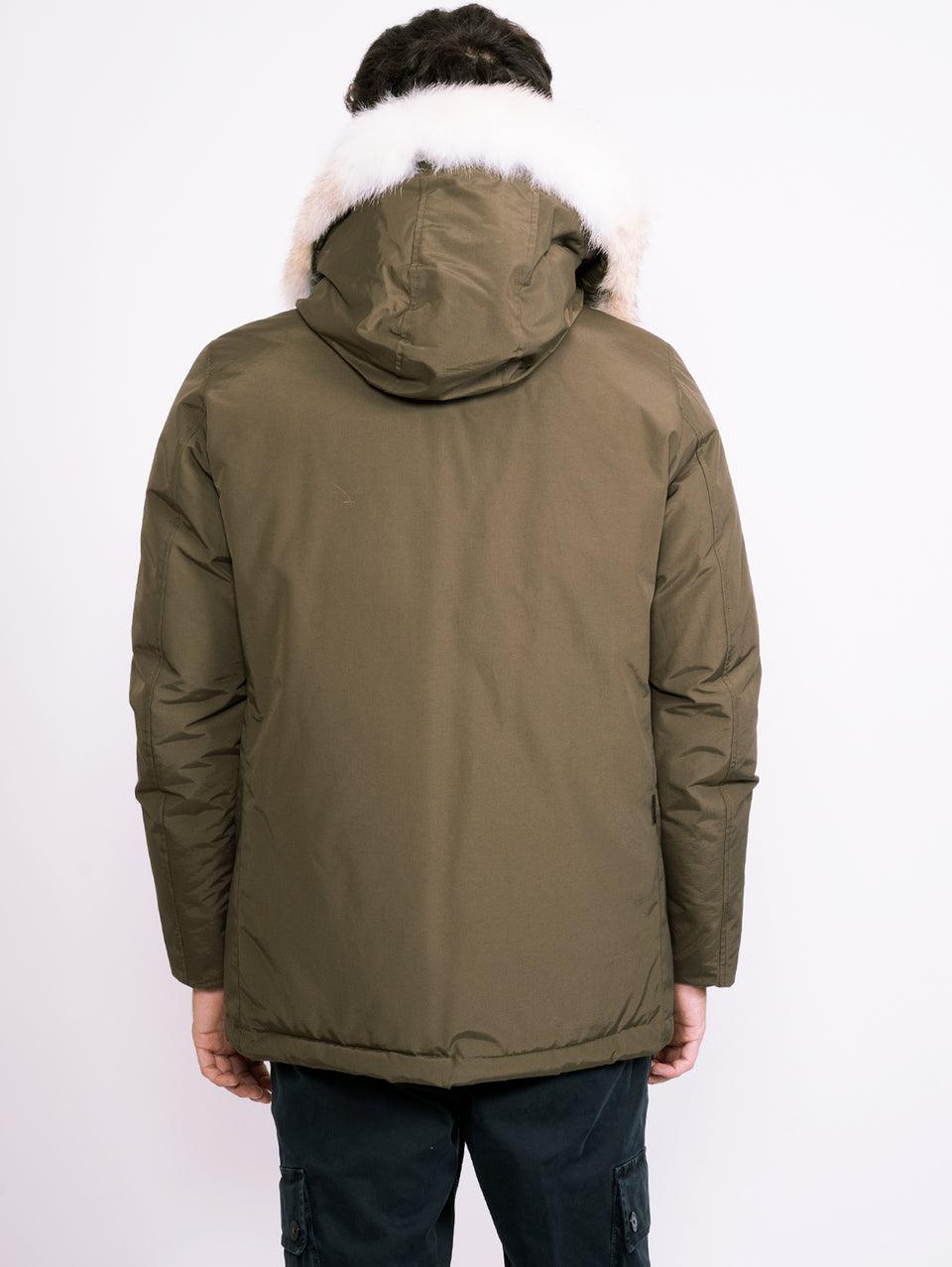 WOOLRICH Giaccone Anorak in Ramar Verde Offerta Pasqua