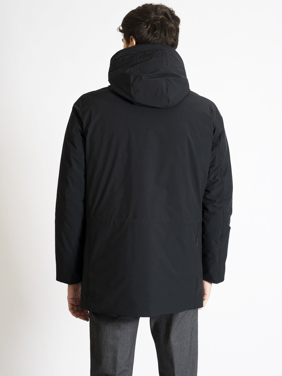 WOOLRICH Parka Arctic in Tessuto Stretch Nero Offerta per la Festa della Mamma