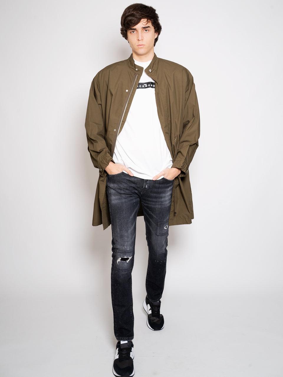 JOHN RICHMOND Parka Oversize Verde Offerta San Valentino