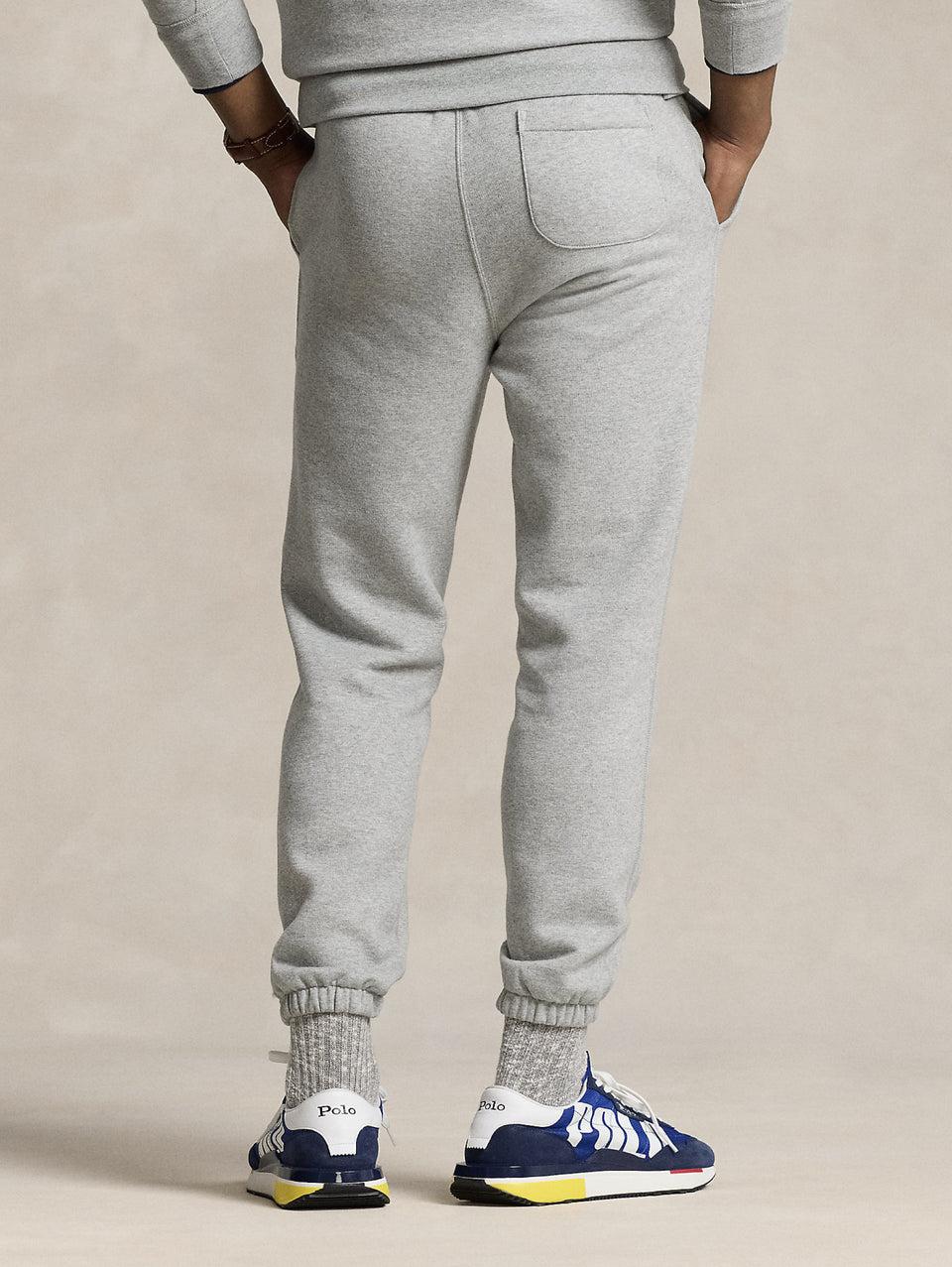 RALPH LAUREN Pantaloni Joggers in Misto Cotone Grigio Smaltimento dello stoccaggio