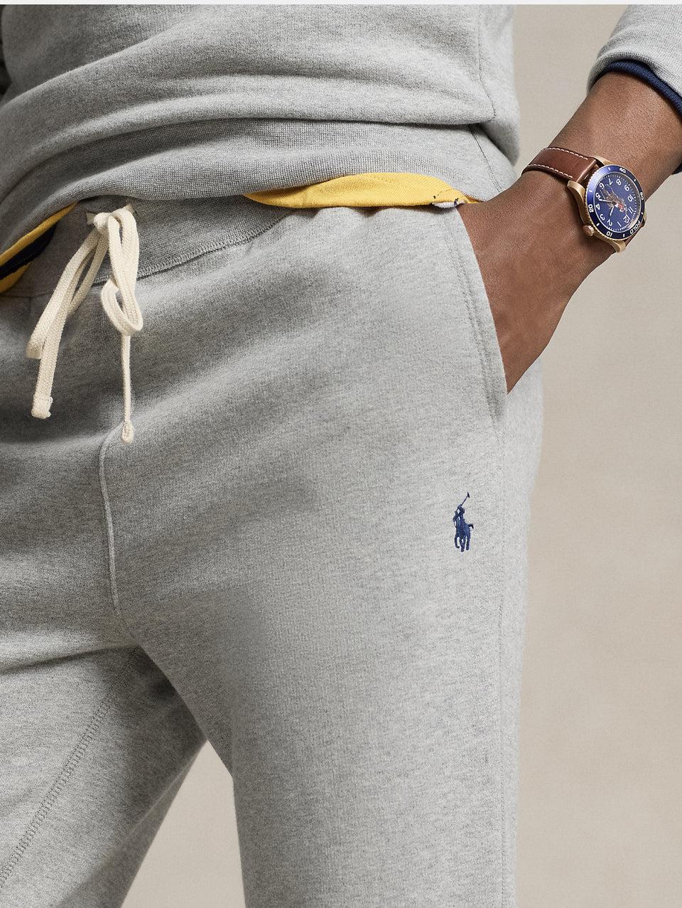 RALPH LAUREN Pantaloni Joggers in Misto Cotone Grigio Smaltimento dello stoccaggio