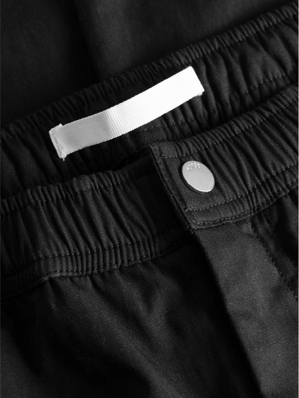 NORSE PROJECTS Pantaloni con Coulisse in Micro Twill Nero Grandi sconti