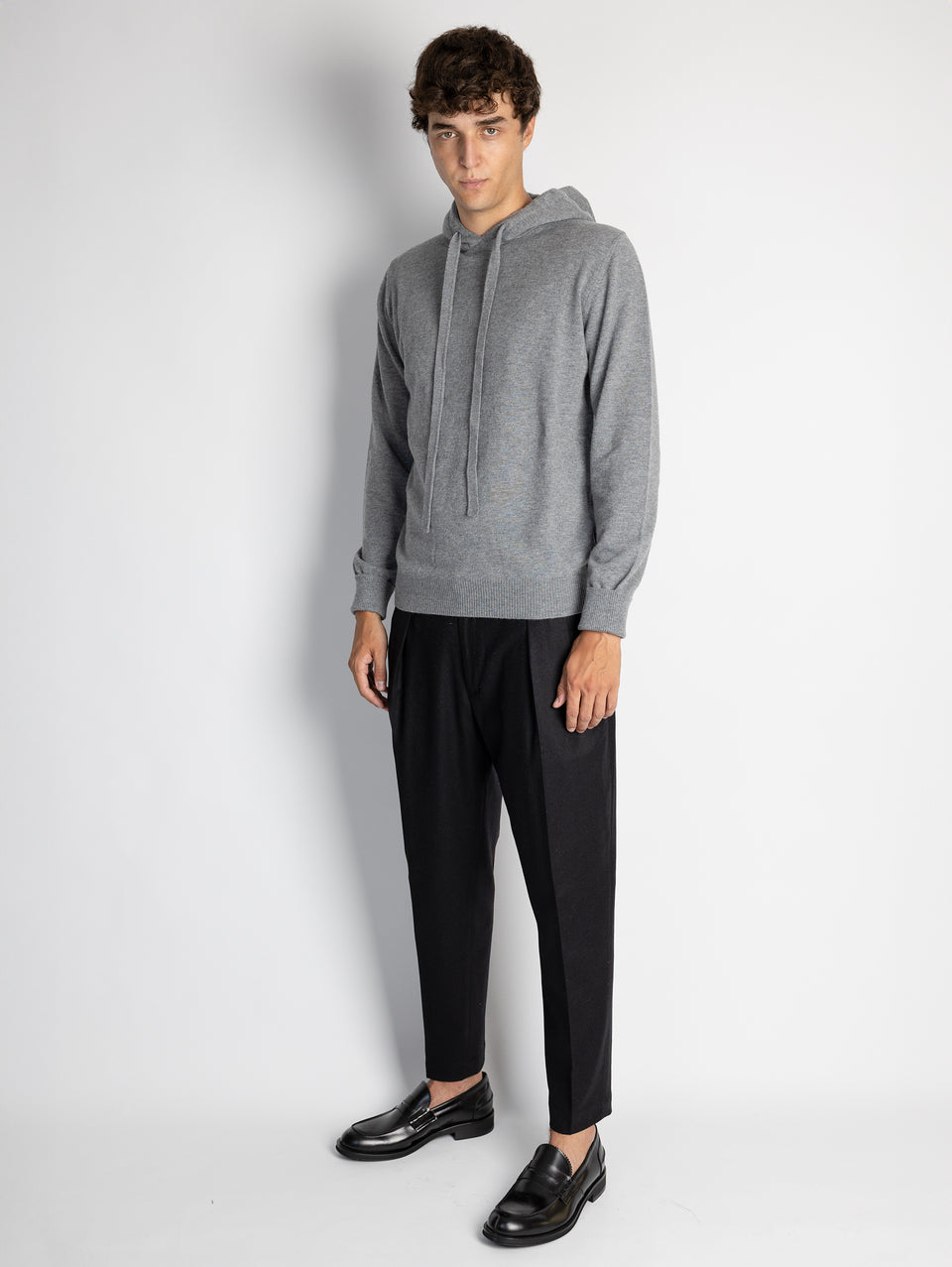 BRIGLIA 1949 Pantaloni in Flanella con Pinces Nero Comprane uno, ottenene uno gratis