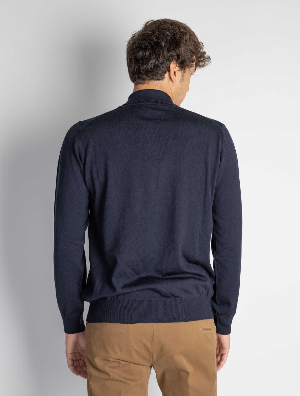 ALPHA STUDIO Polo Manica Lunga Blu Prezzo basso