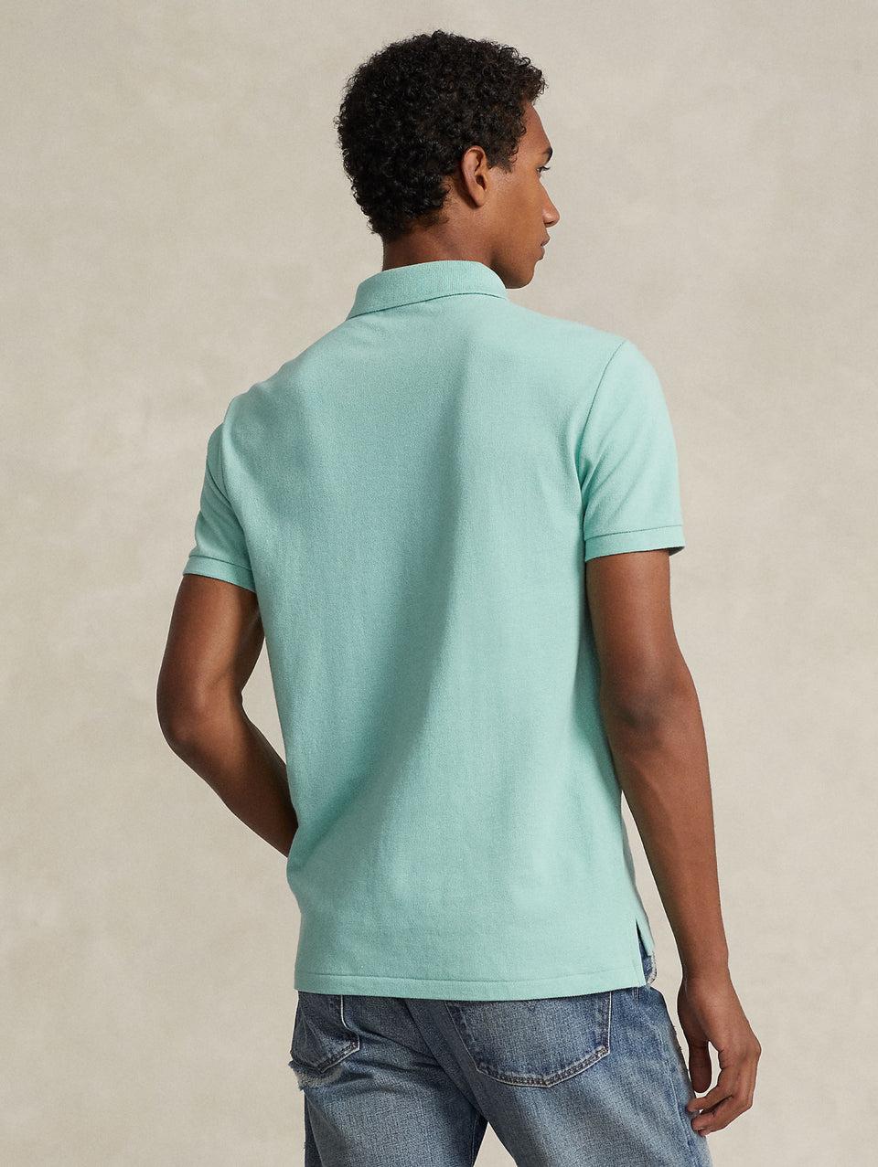 RALPH LAUREN Polo in Mesh Slim Fit Acqua Ultimi tre giorni