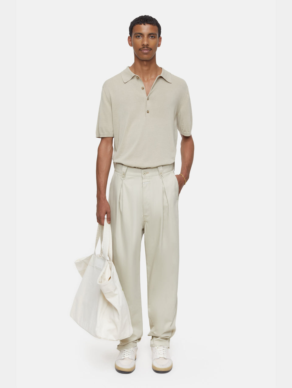 CLOSED Polo in Cotone Extrafine Sabbia Latest stili
