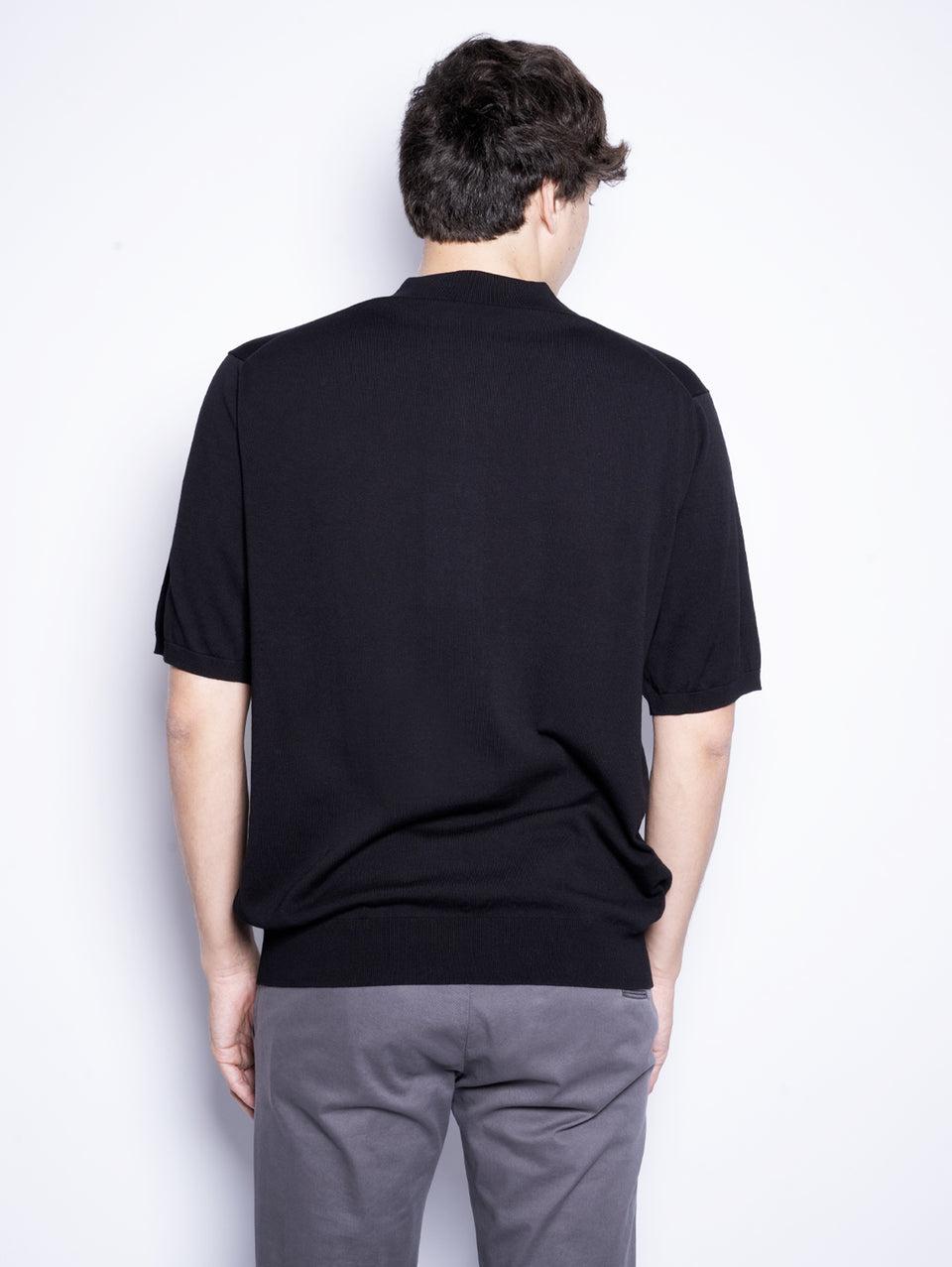 CLOSED Polo in Cotone Extrafine Nero Ultimo giorno