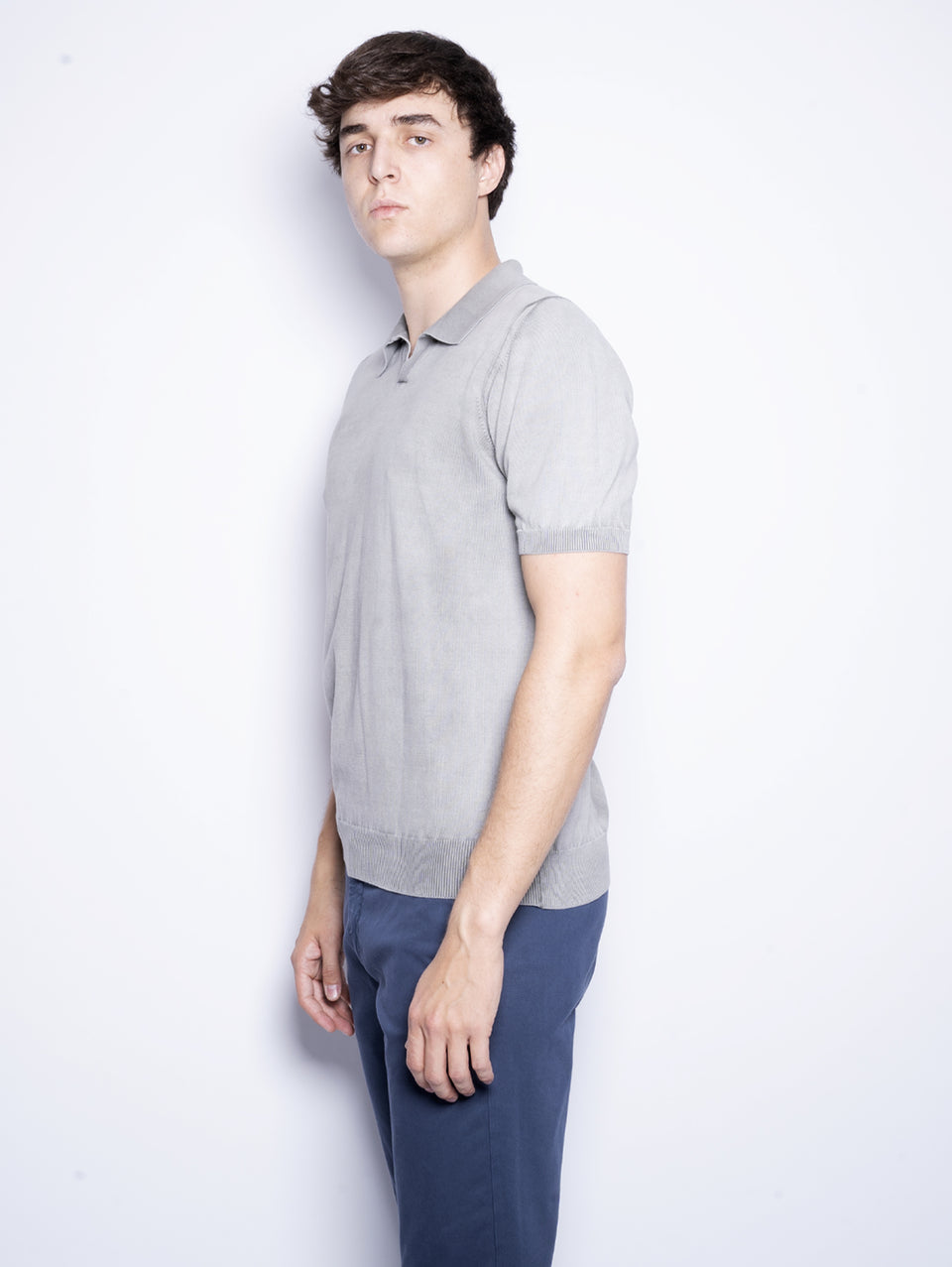 ALPHA STUDIO Polo in Cotone Tinto in Capo Salvia Fino al 65% di sconto
