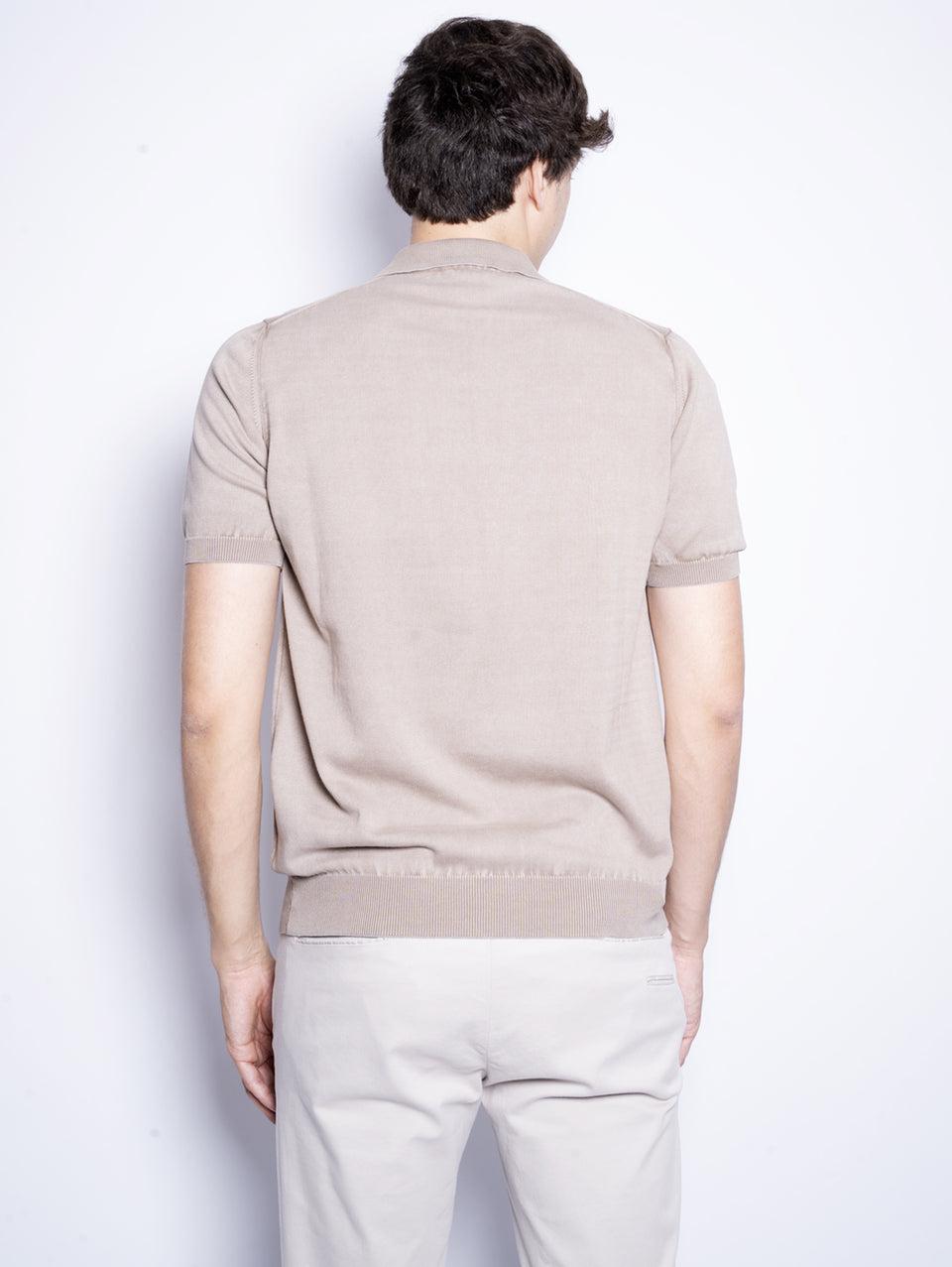 ALPHA STUDIO Polo in Cotone Tinto in Capo Argilla Only for today