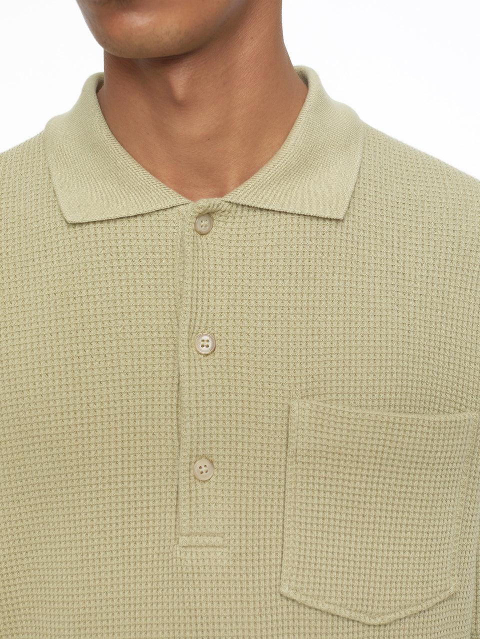 CLOSED Polo in Tessuto Waffle Salvia Sostegno trimestrale