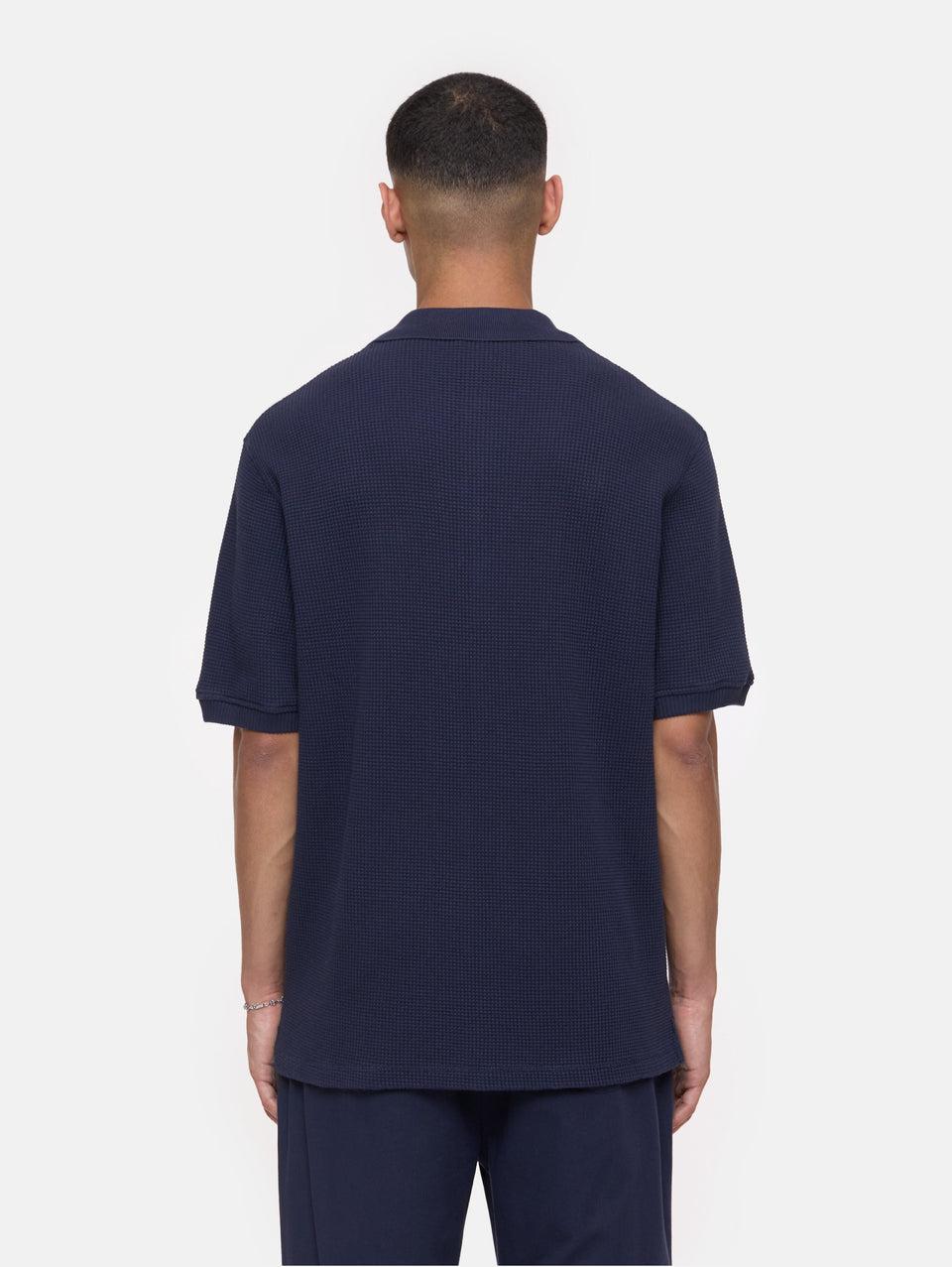 CLOSED Polo in Tessuto Waffle Blu Fino al 55% di sconto