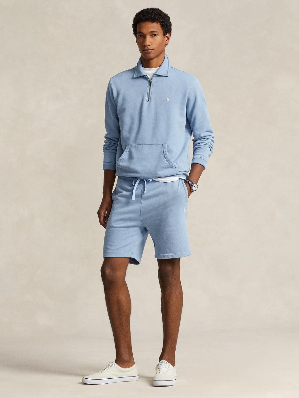 RALPH LAUREN Shorts in Cotone Loopback Celeste Discount Store per i nuovi prodotti