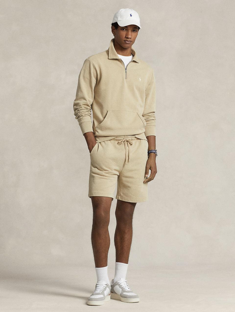 RALPH LAUREN Shorts in Cotone Loopback Beige Solo un giorno rimasto