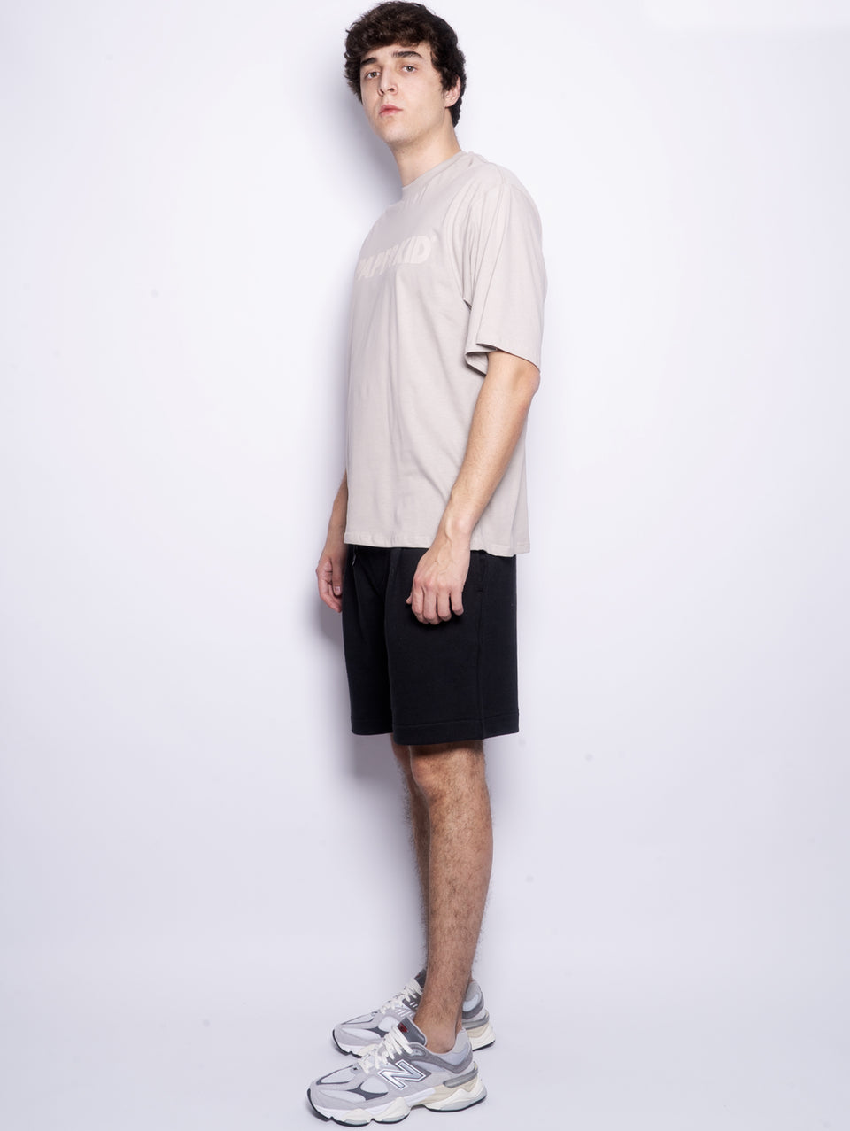 A PAPER KID Shorts in Felpa con Pince Nero Black Friday Prezzi