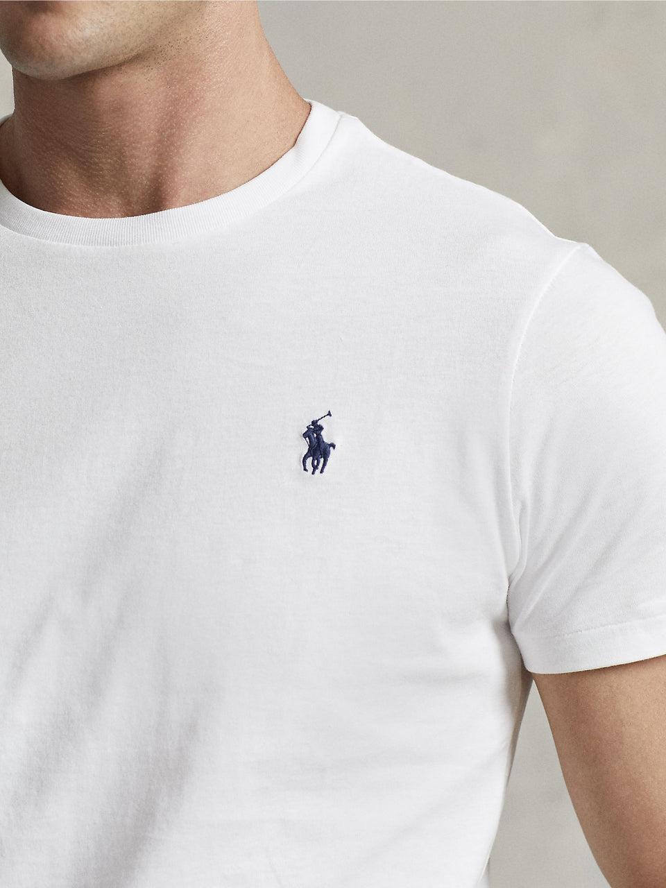 RALPH LAUREN T-shirt in Cotone Basica Bianca In Linea