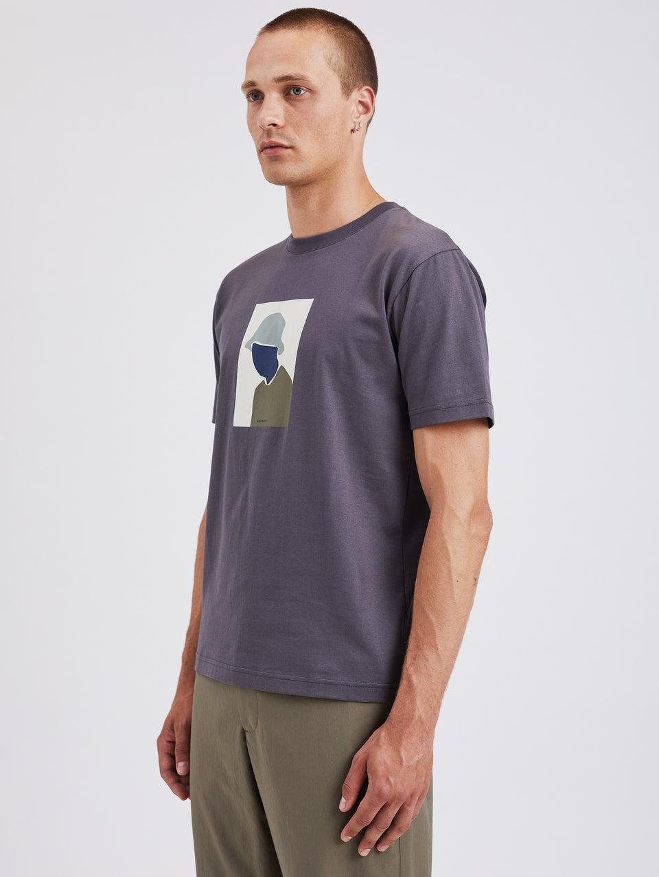 NORSE PROJECTS T-shirt con Stampa Serigrafata Grigio Vendita