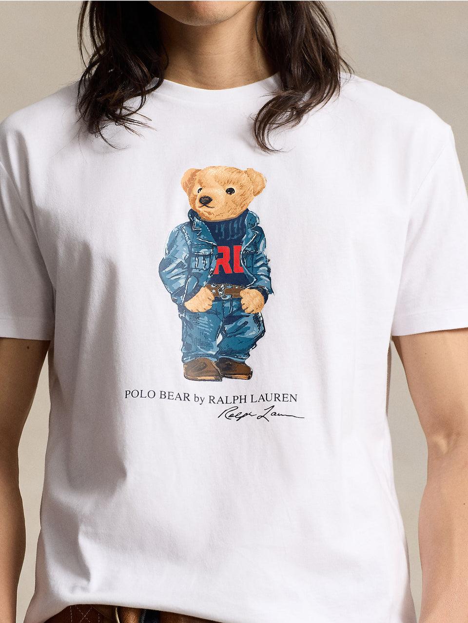 RALPH LAUREN T-shirt Girocollo Polo Bear Bianco Negozi Online