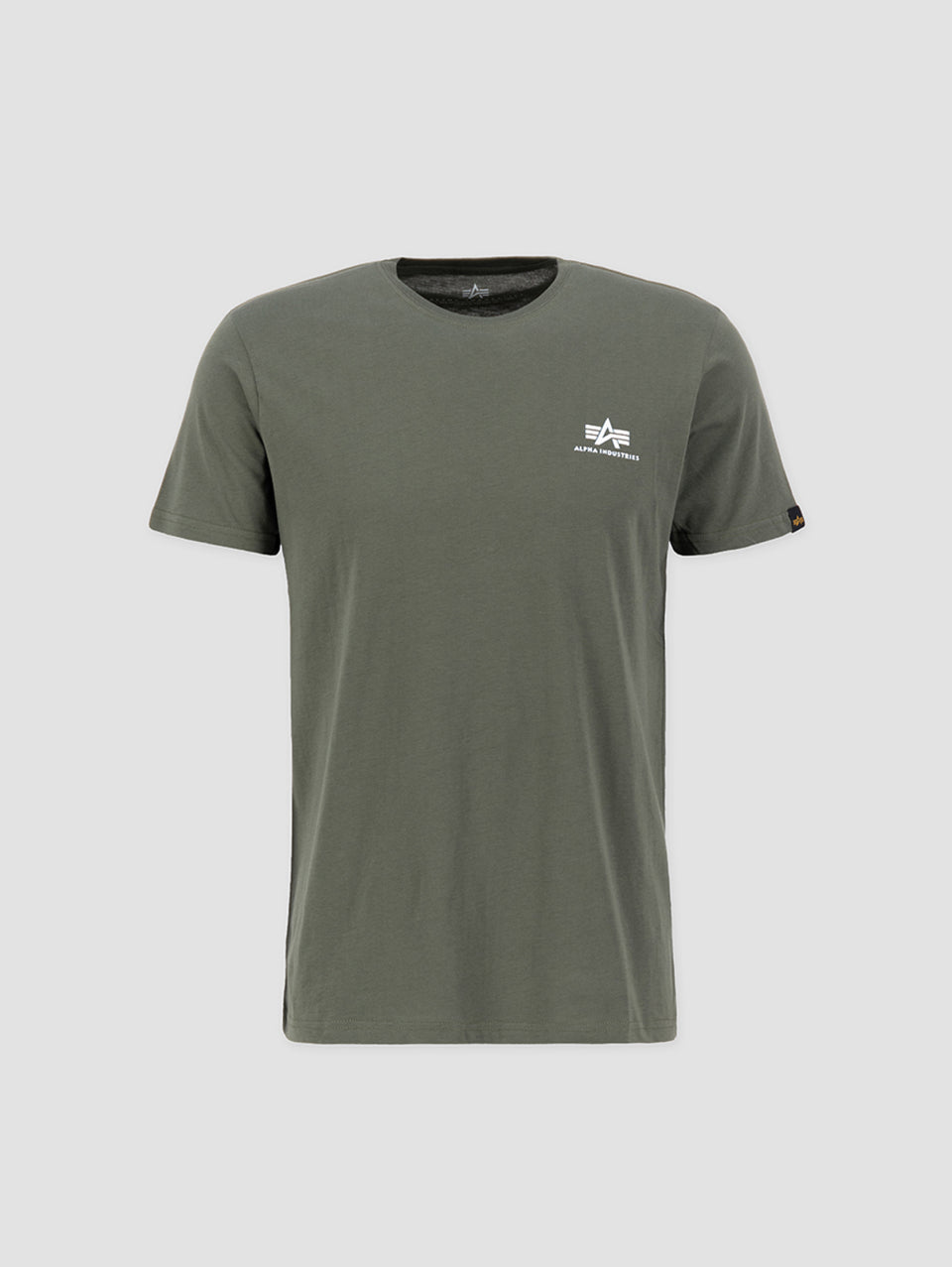 ALPHA INDUSTRIES T-shirt con Logo sul Petto Verde Fino Al -60%