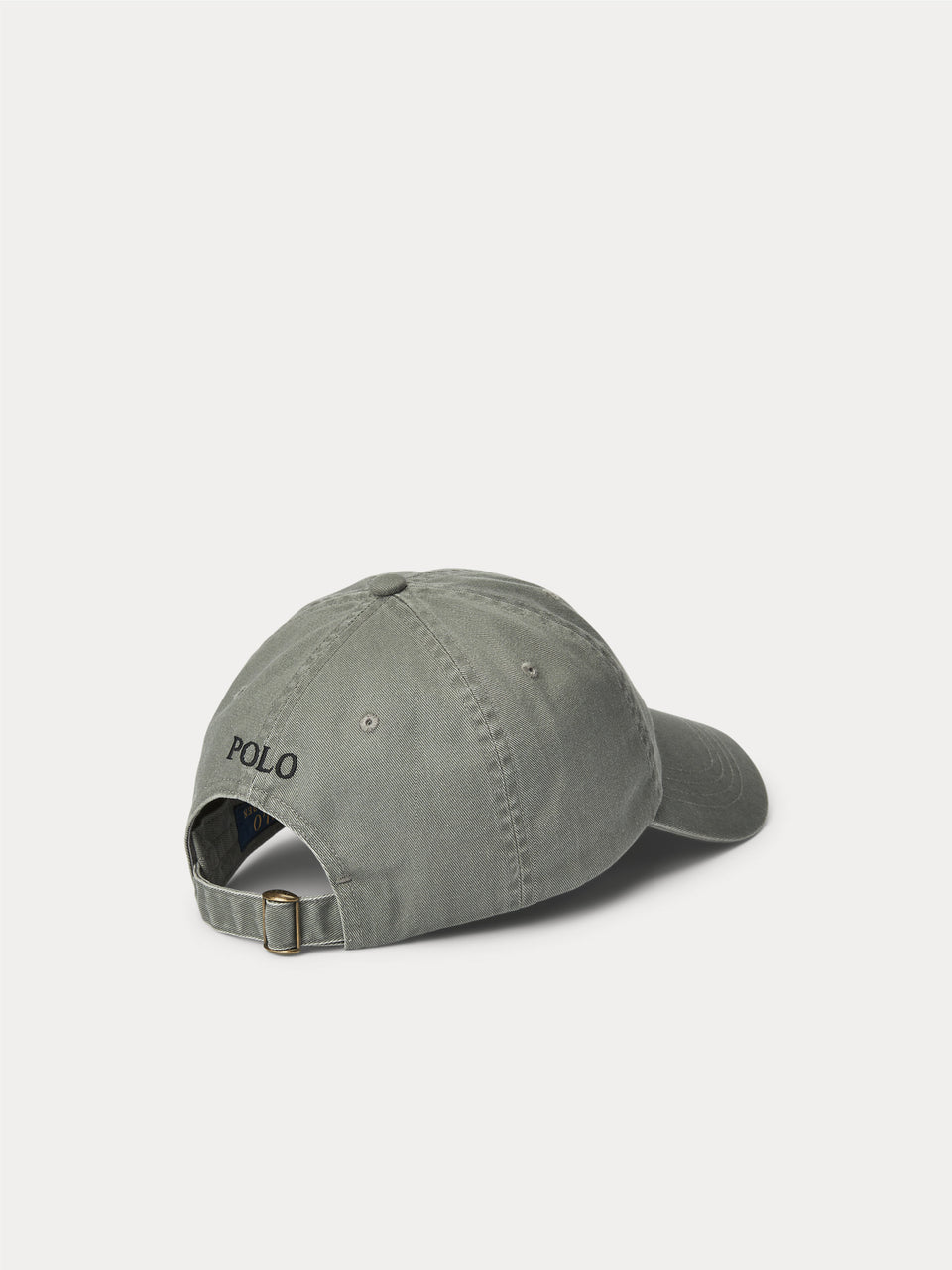 RALPH LAUREN Cappello da Baseball in Chino di Cotone Grigio Prezzo Ridotto