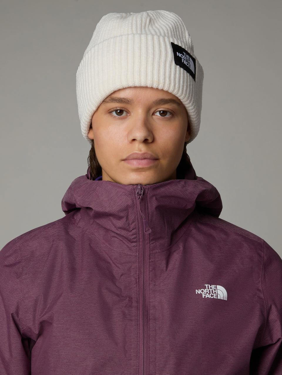 THE NORTH FACE Berretto in Maglia a Coste con Logo Bianco Negozio online di fabbrica