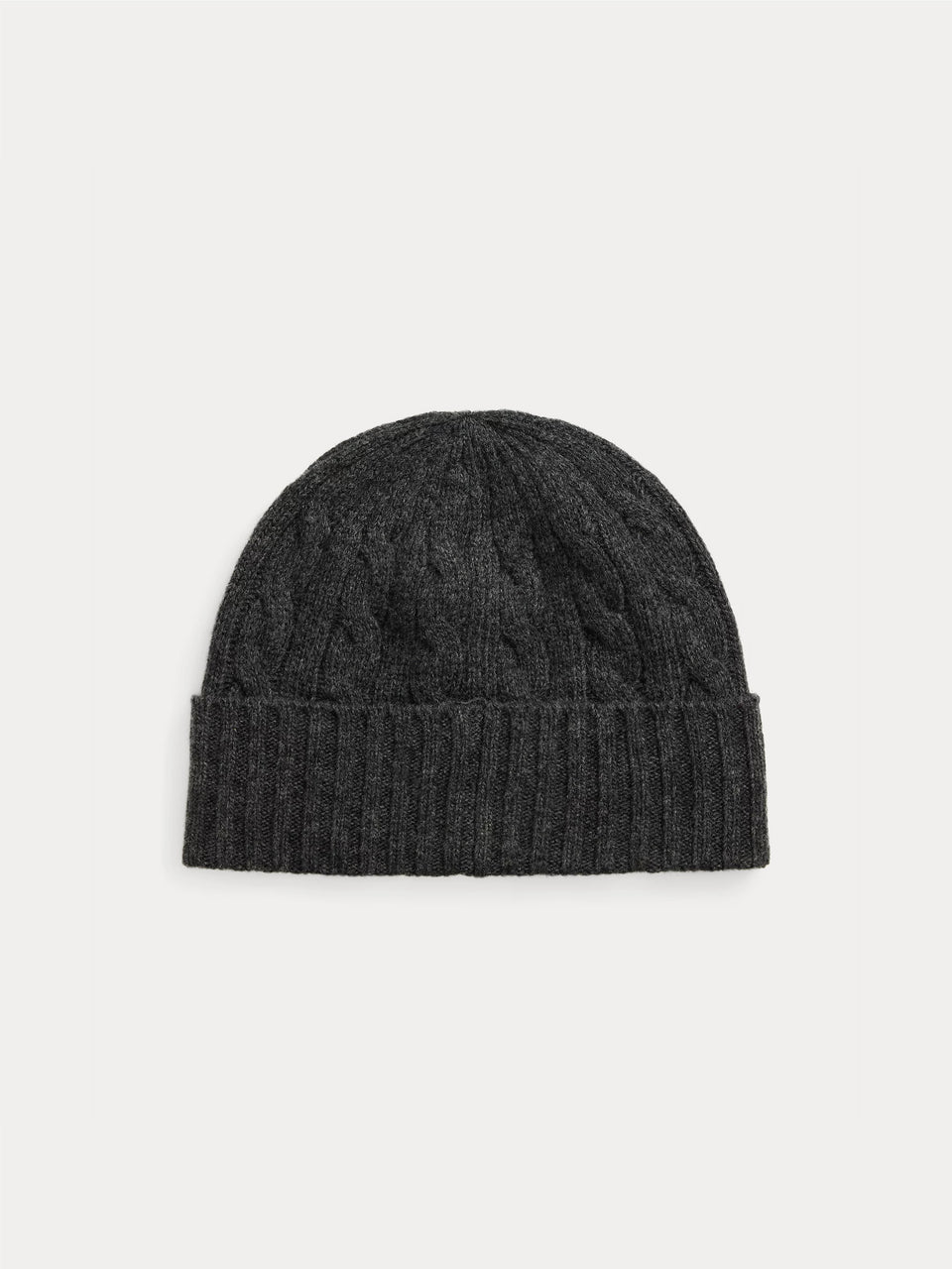 RALPH LAUREN Cappello in Lana a Trecce Grigio Grande vendita