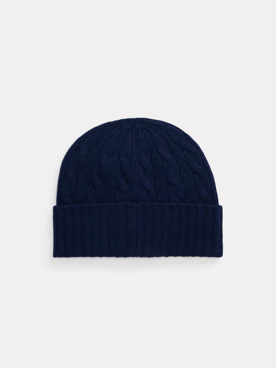 RALPH LAUREN Cappello in Lana a Trecce Blu Flash Sale