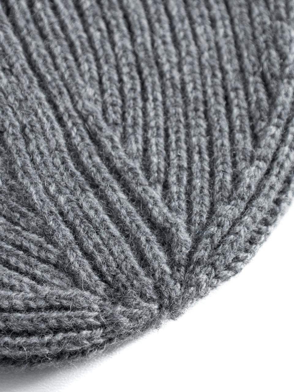 NORSE PROJECTS Berretto in Lana a Coste Grigio Vendite stagionali