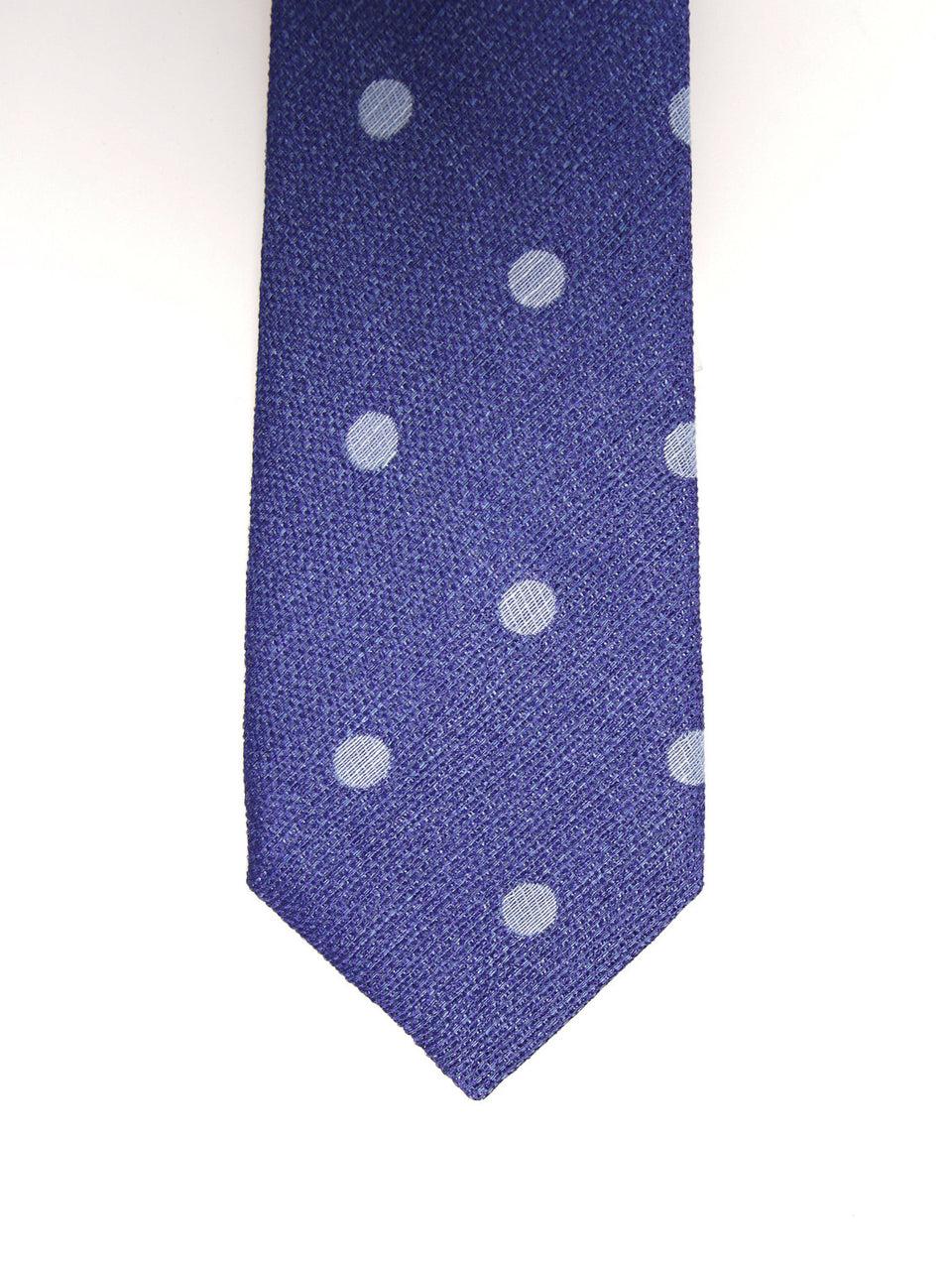 PAOLONI Cravatta Pois Bluette Vendita calda