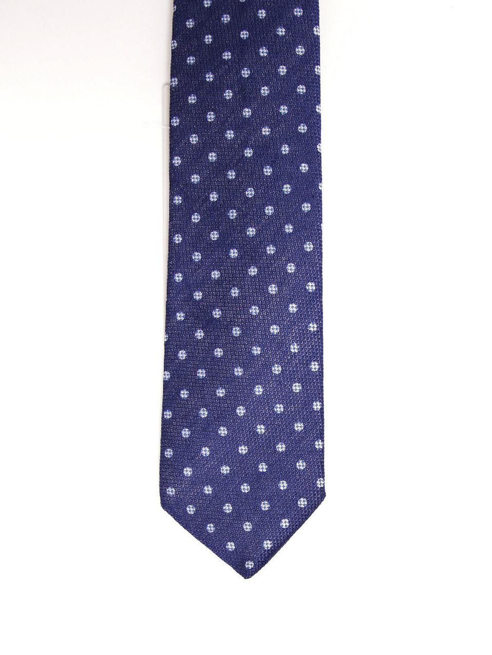 MANUEL RITZ Cravatta in cotone 2232K506 173406 Pois Blu Online Outlet