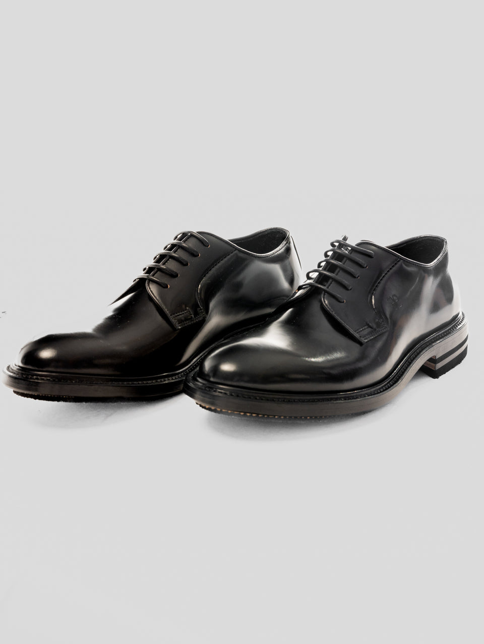 FABI Stringata con Suola Frex Goodyear Nero Rilascio limitato