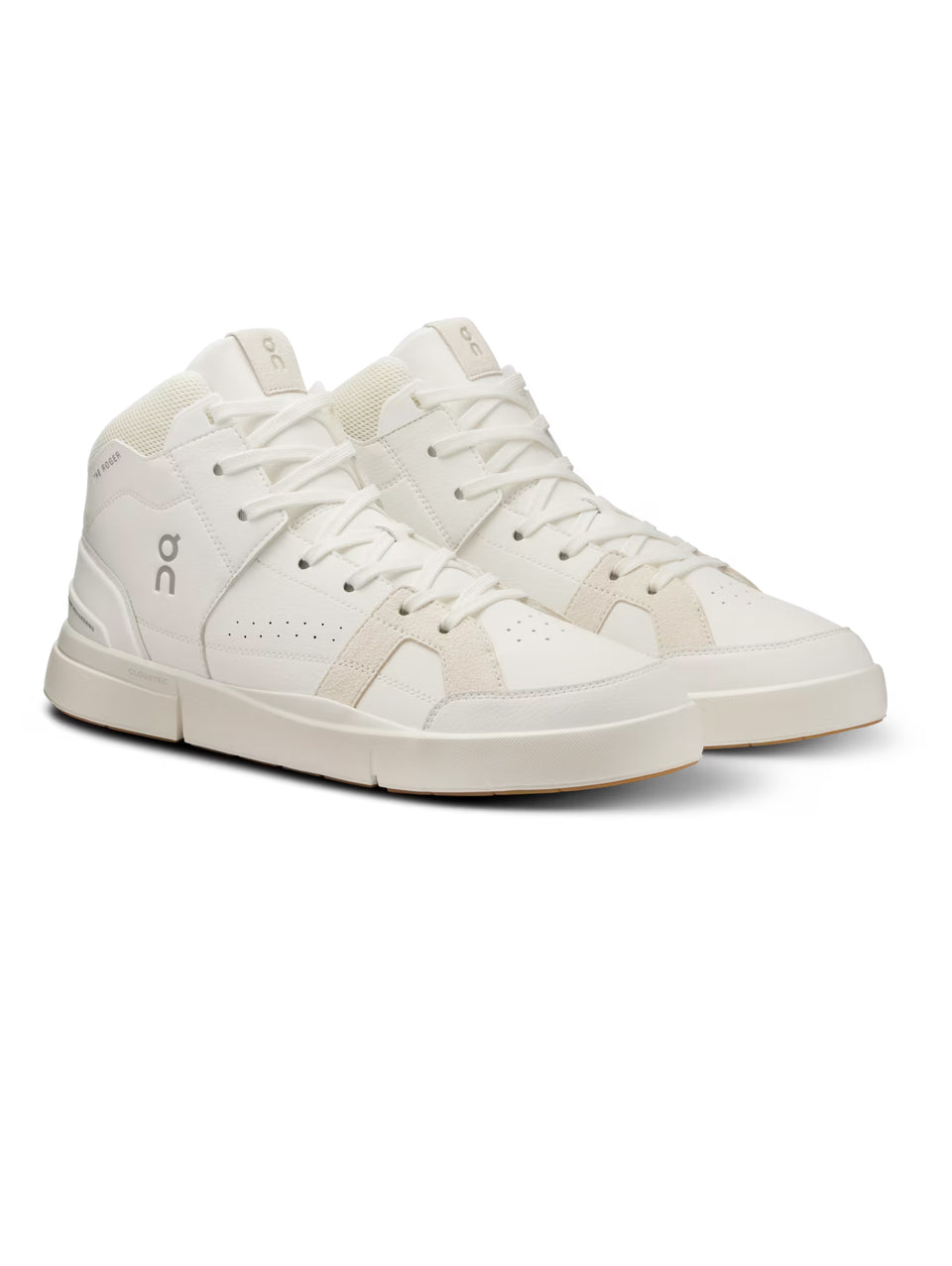 ON RUNNING Sneakers Alte The Rogers Clubhouse Mid Bianco/Sabbia Offerta speciale della fabbrica