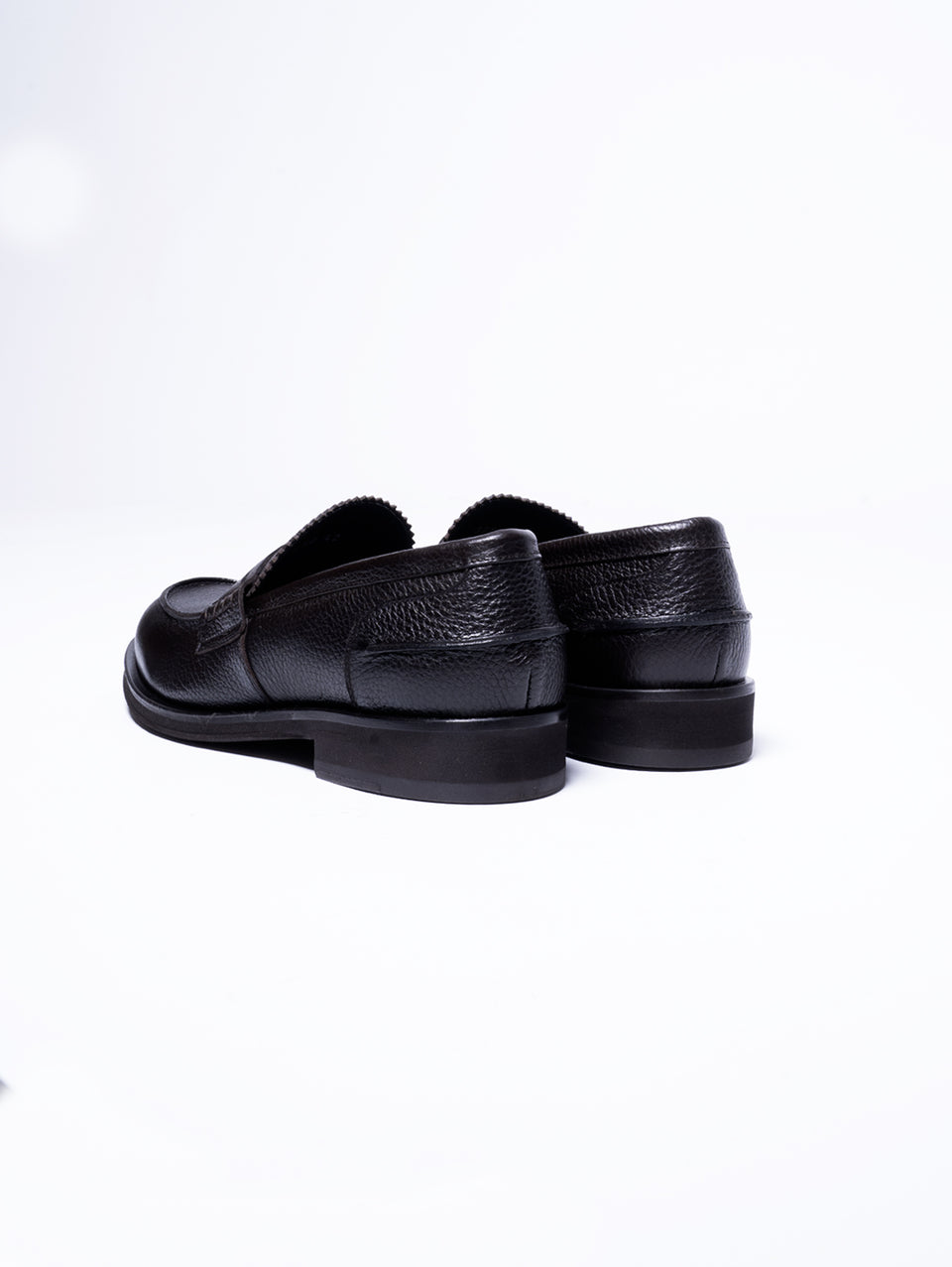 GEORGE HOL'S Mocassino Penny Loafer in Pelle Martellata Testa di Moro Enormi sconti