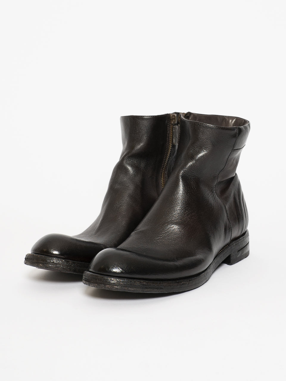 CORVARI Stivale in Pelle Marrone Italia