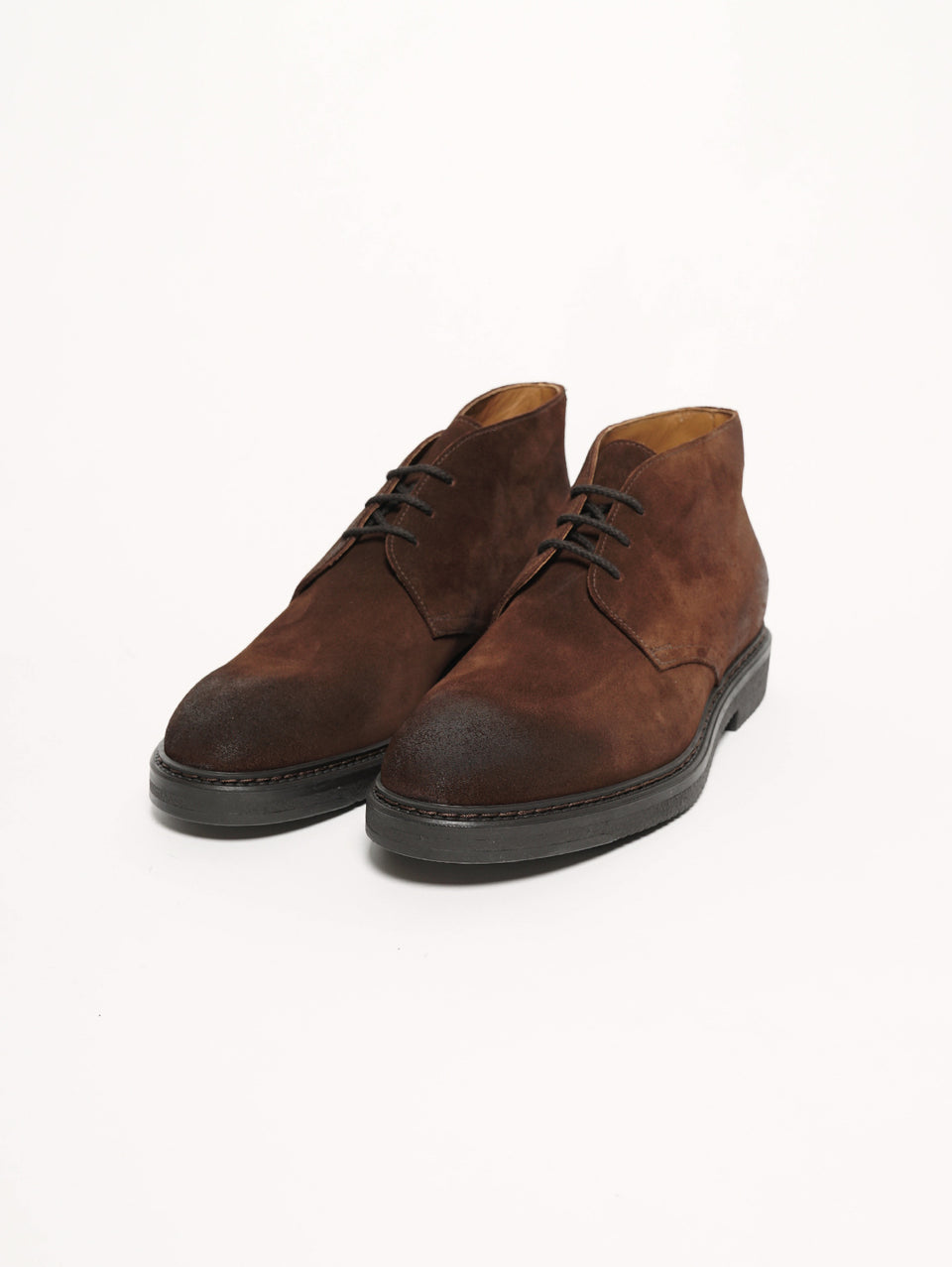 DUCA DI WELLES Stivaletto in pelle oliata Terra di siena bruciato In Linea