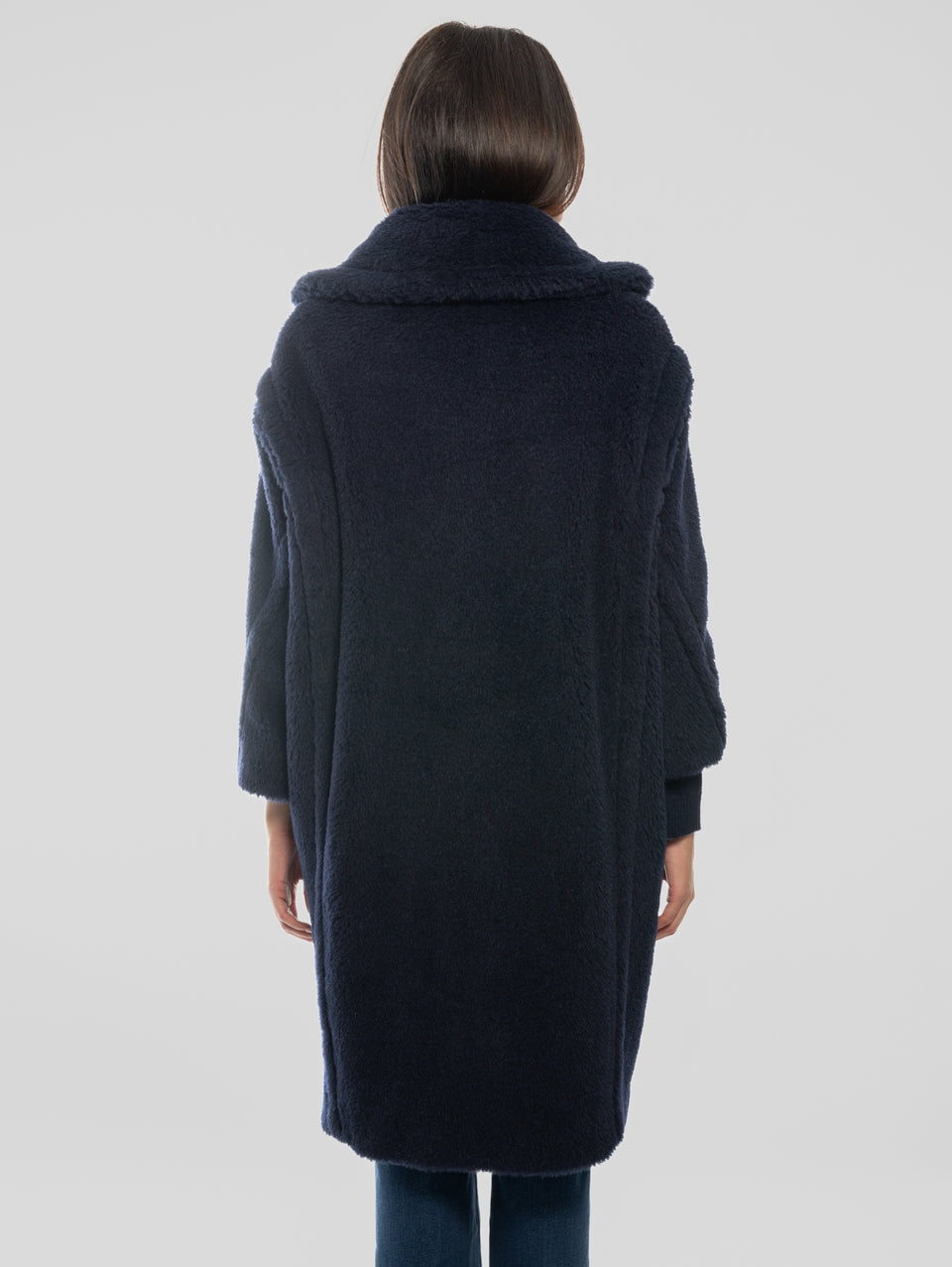 MAX MARA Cappotto TedGirl in Alpaca e Lana Blu Shopping online