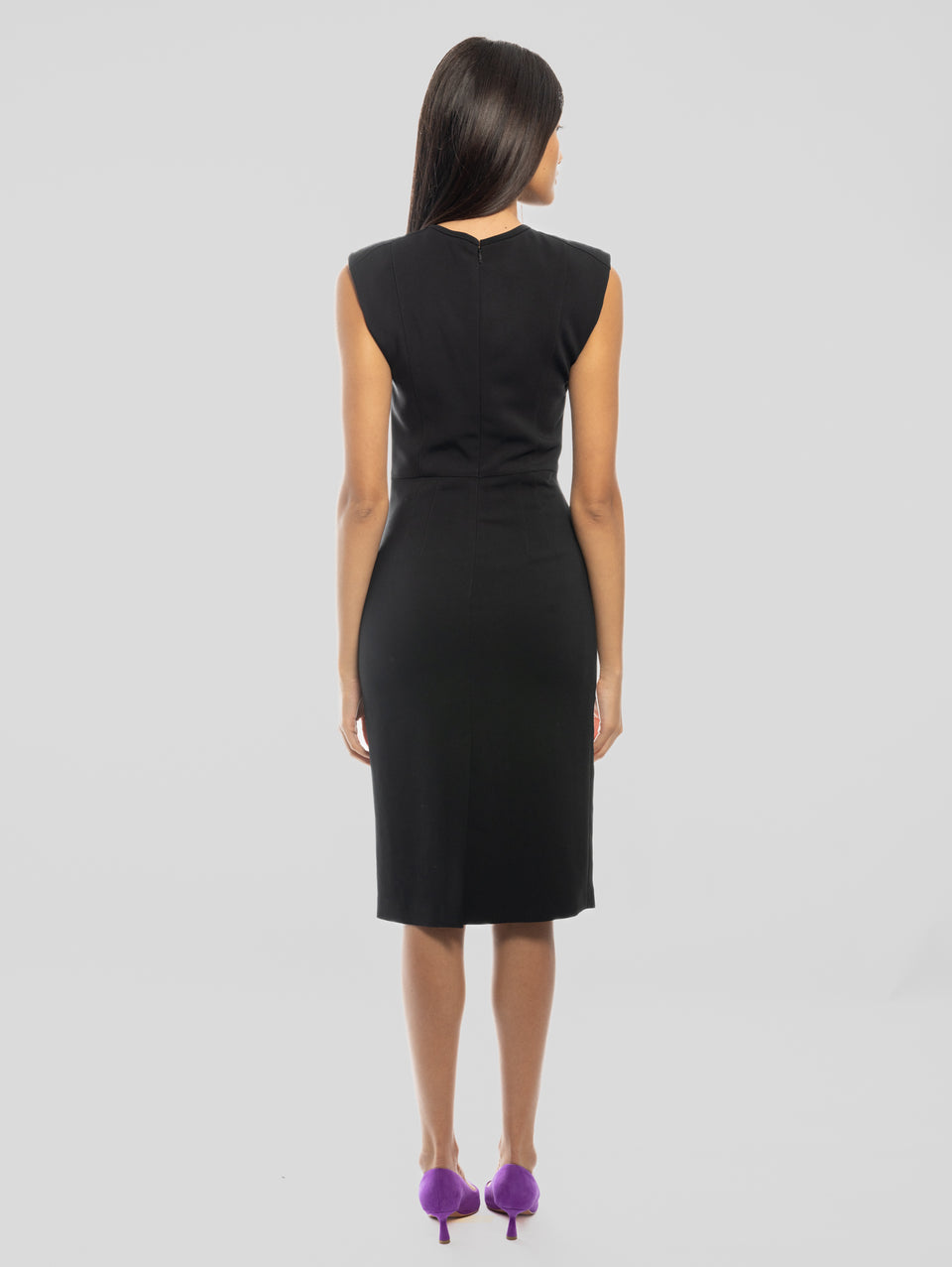 PINKO Abito Tubino in Cady Tecnico Nero Offerta natalizia