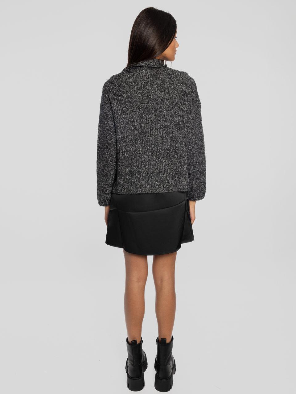 PINKO Abito Sottoveste con Maglia Removibile Nero/Grigio Offerta Anniversario