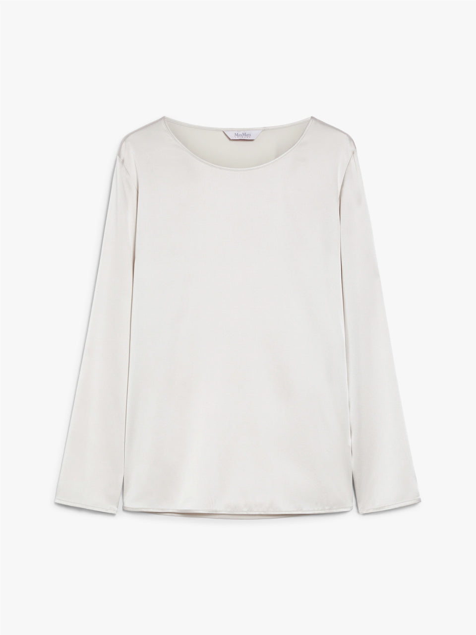 MAX MARA LEISURE Blusa in Raso di Seta Stretch Ghiaccio Bestseller