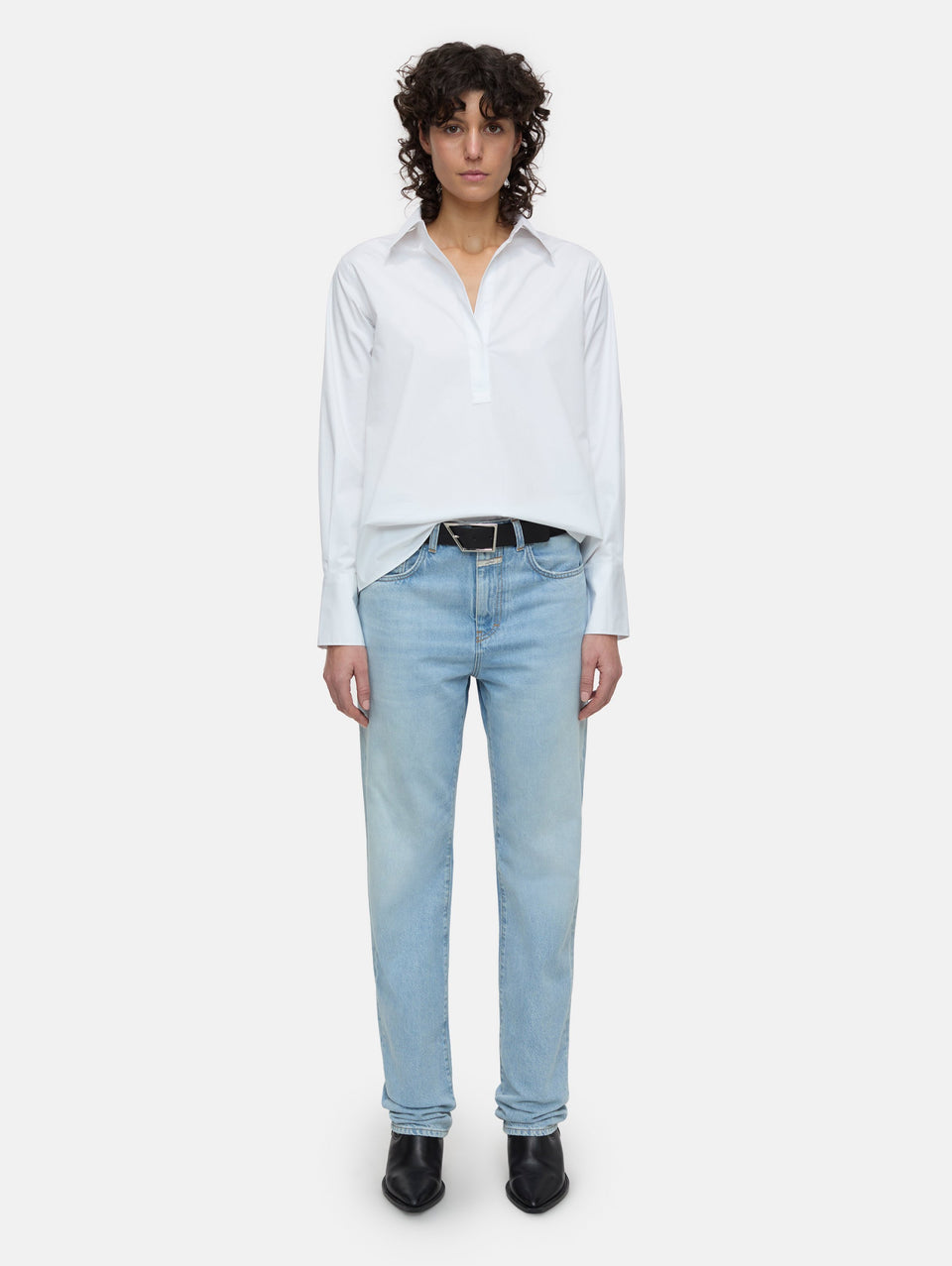 CLOSED Blusa con Scollo a Tunica Bianco Offerte speciali