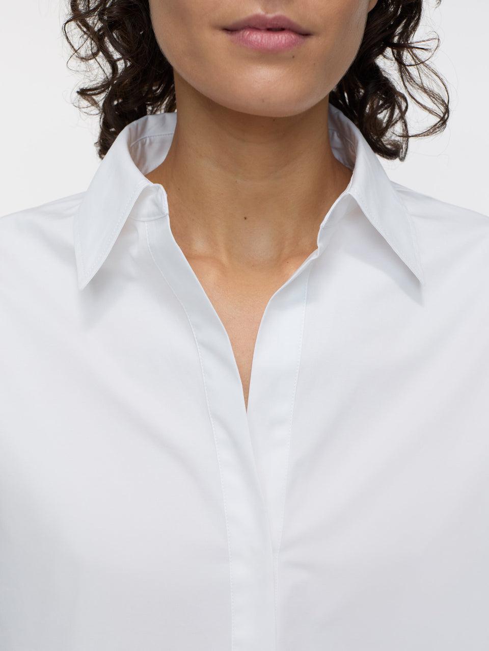 CLOSED Blusa con Scollo a Tunica Bianco Offerte speciali