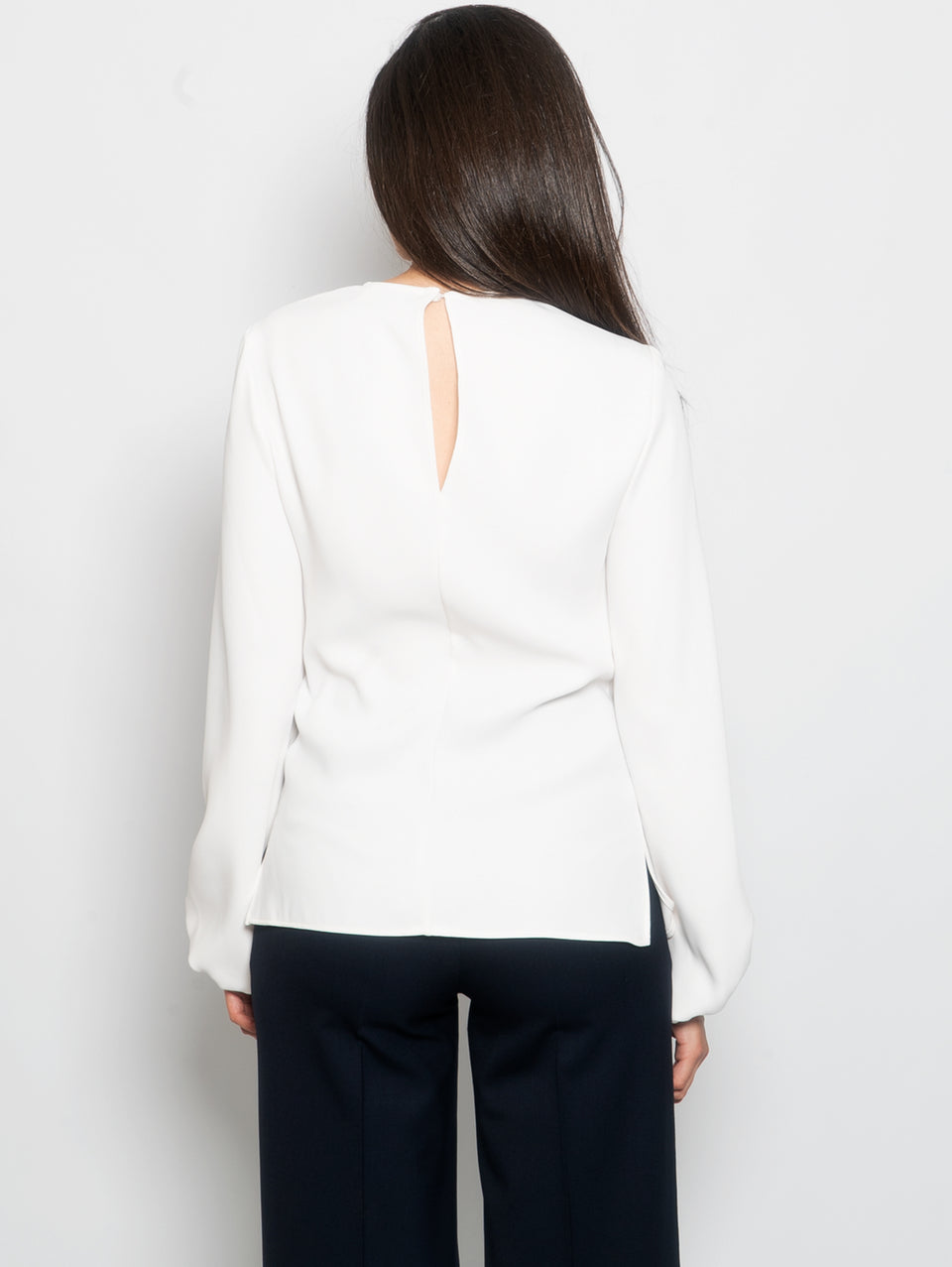 P.A.R.O.S.H. Blusa con Manica a Palloncino Panna Super Saving Price