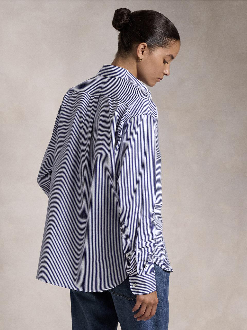 RALPH LAUREN Camicia a Righe Blu/Bianco Ultimo giorno