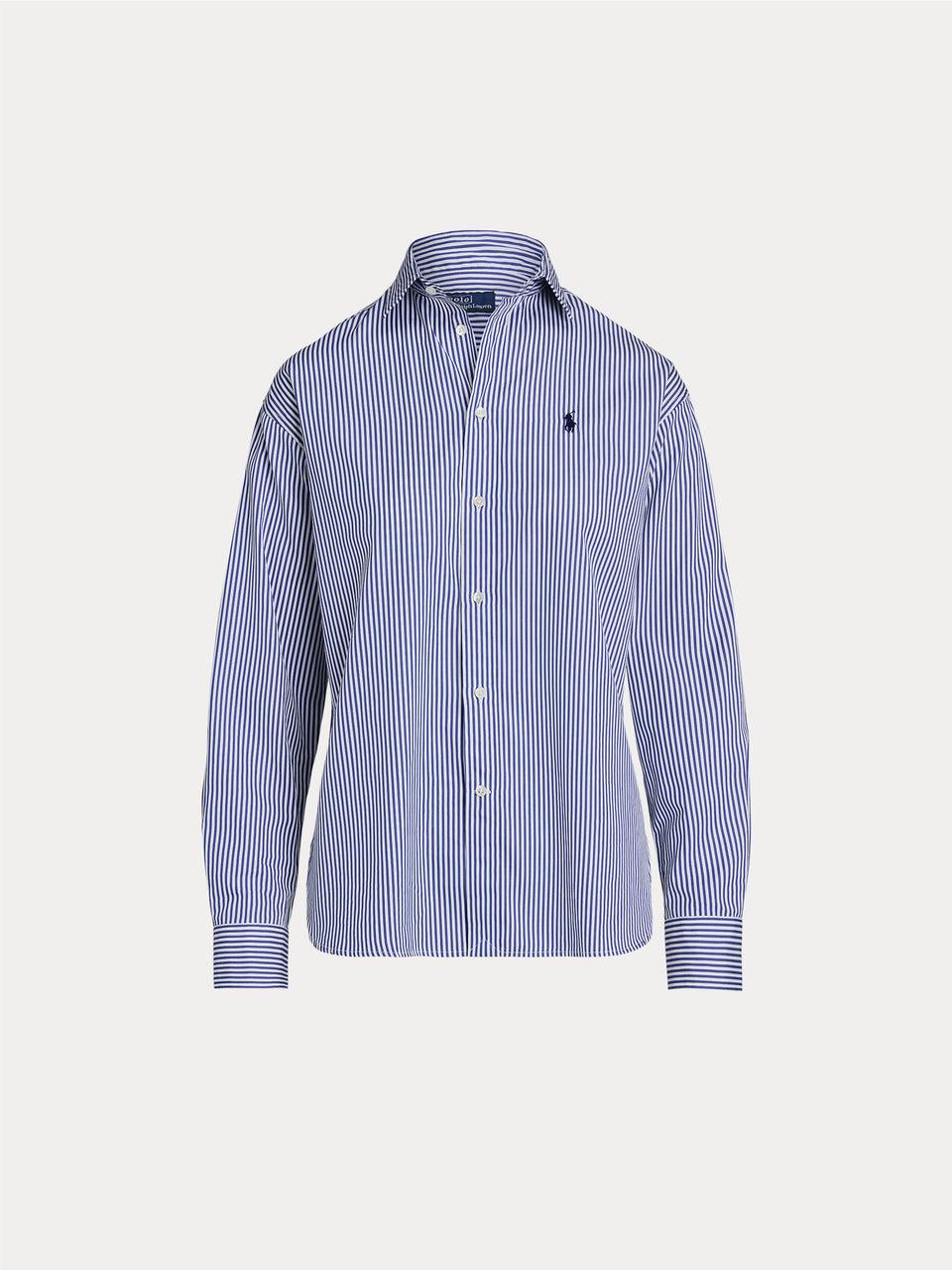 RALPH LAUREN Camicia a Righe Blu/Bianco Ultimo giorno